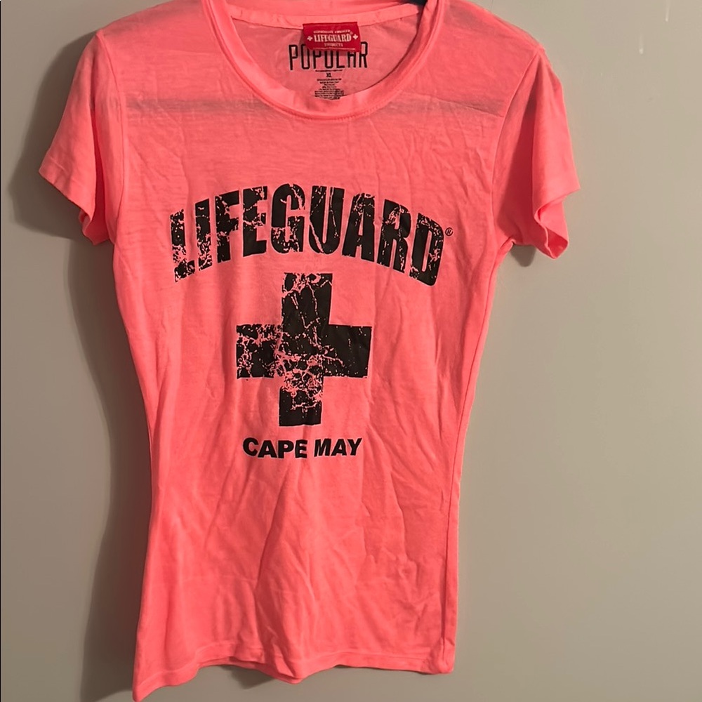 Popular Pink Lifeguard Tee